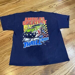 Vintage 2000s Y2K Nascar Racing Americas Greatest Thrill Ride T‎ Shirt Adult XL